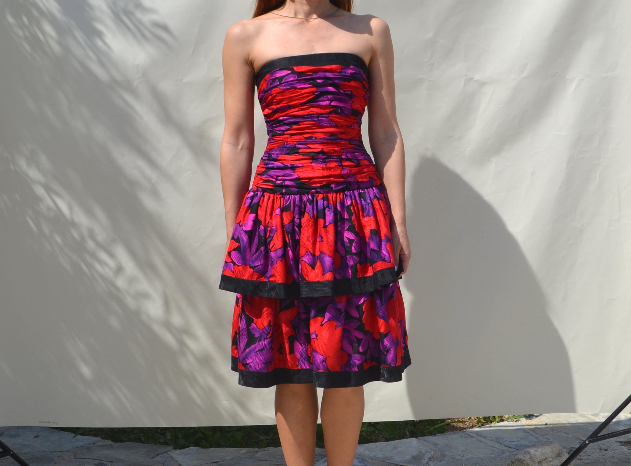 Vintage 80s silk dress