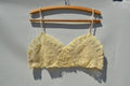 Flouo cream/beige crochet upcycled top