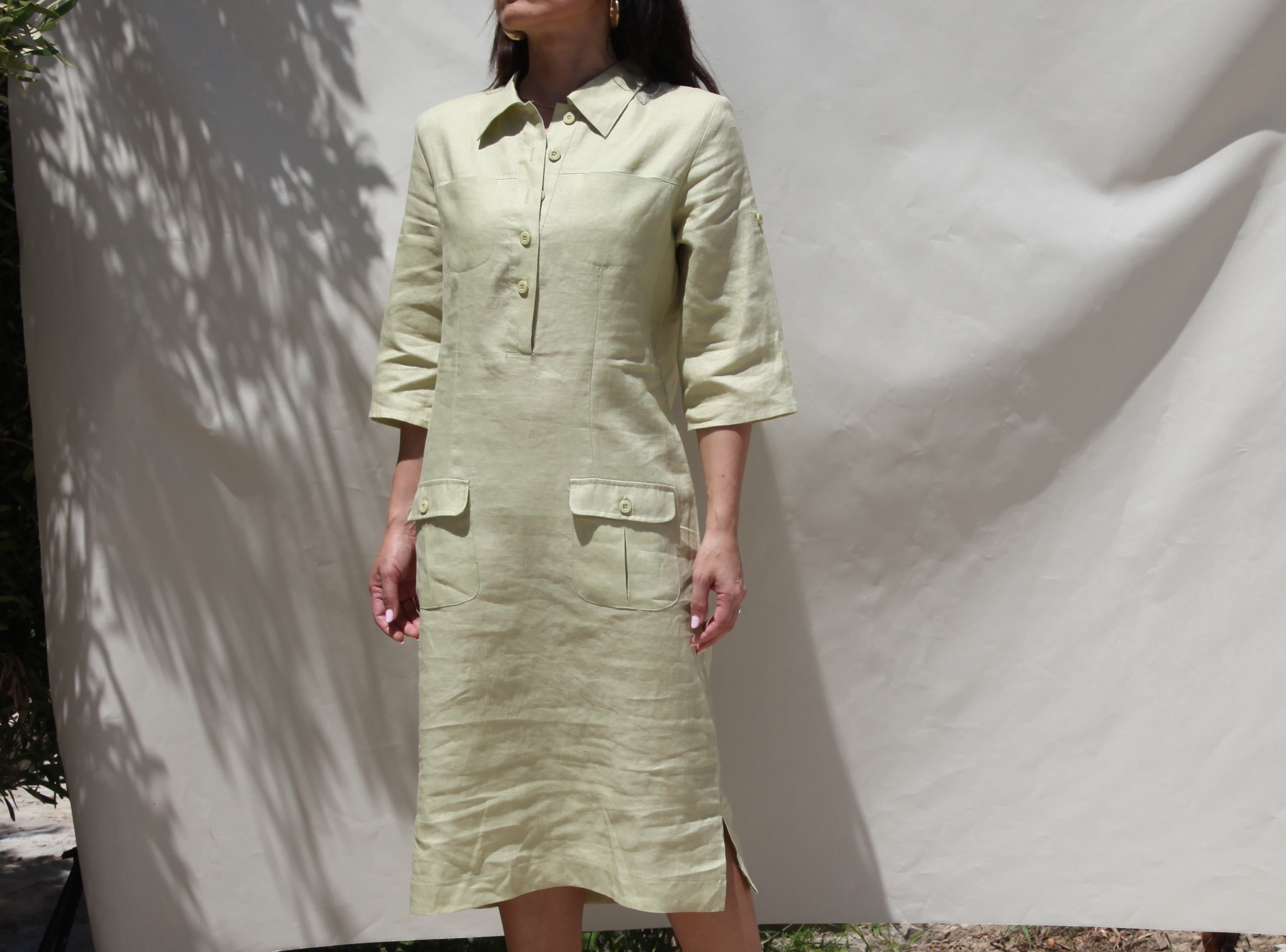 Silvio Testino 100% pure linen dress