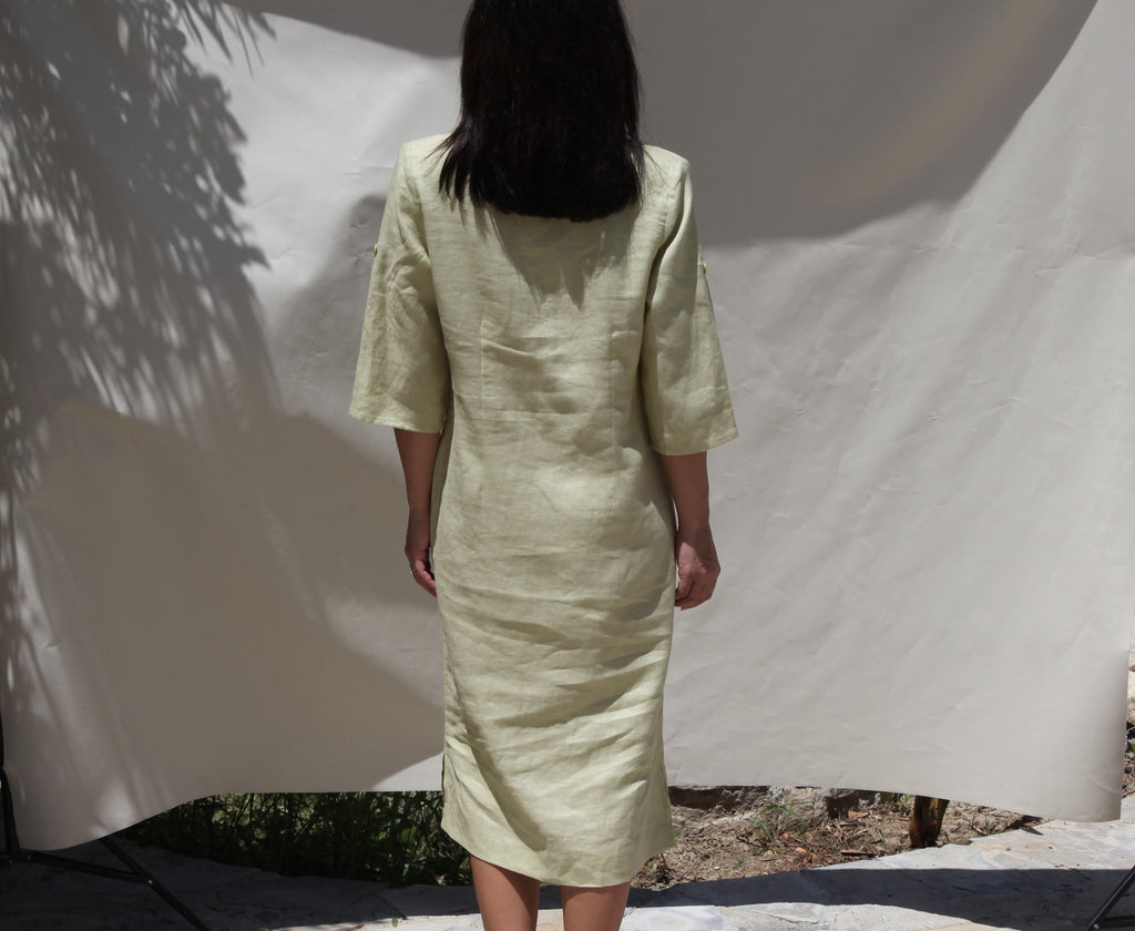 Silvio Testino 100% pure linen dress