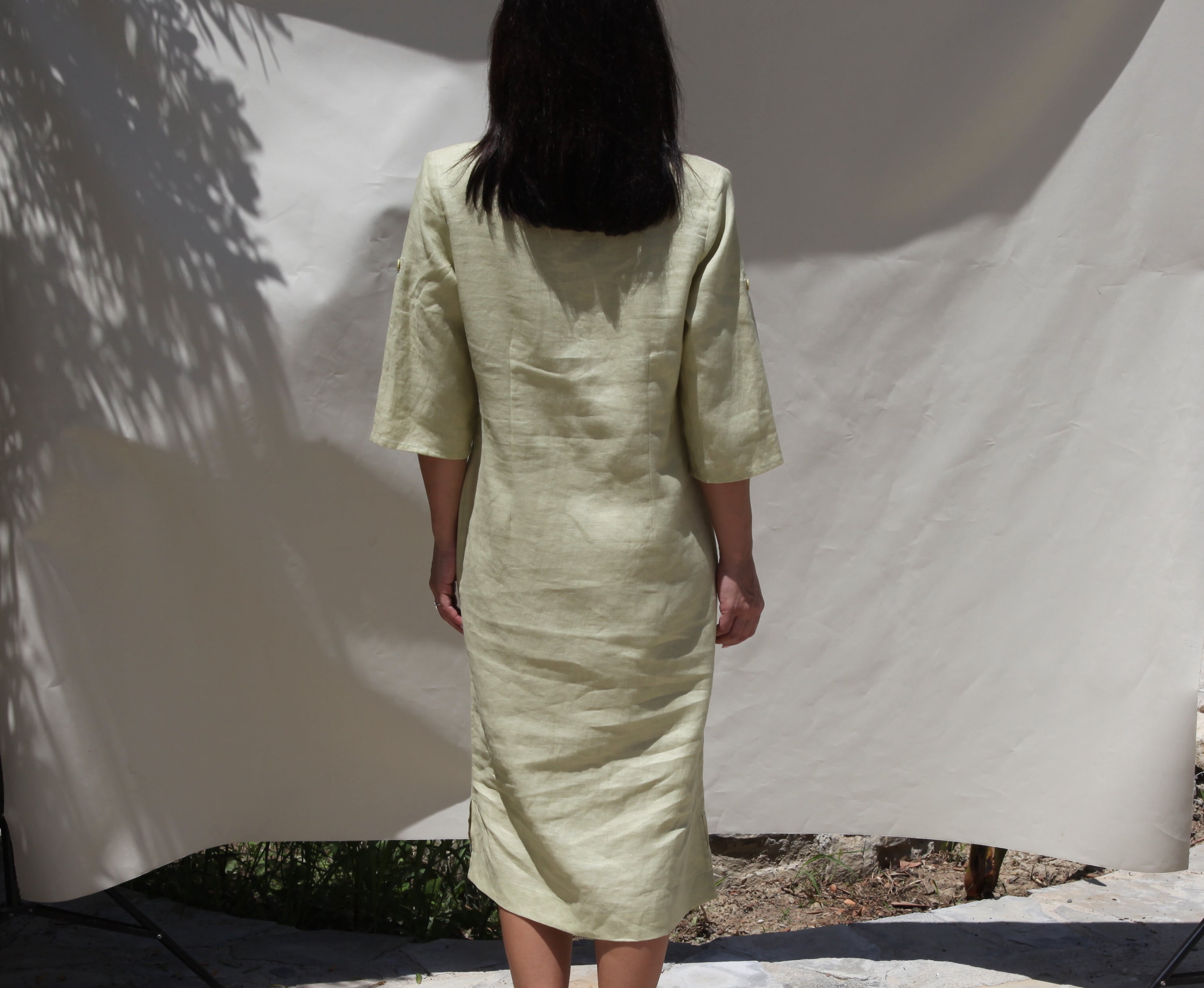 Silvio Testino 100% pure linen dress