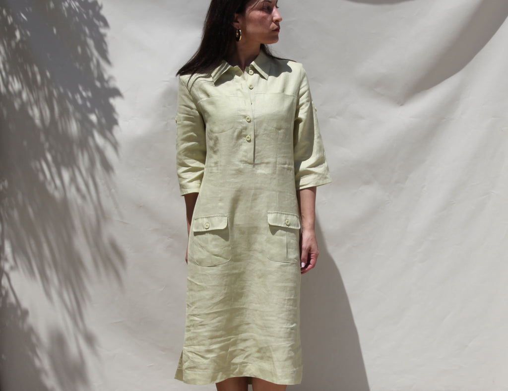 Silvio Testino 100% pure linen dress